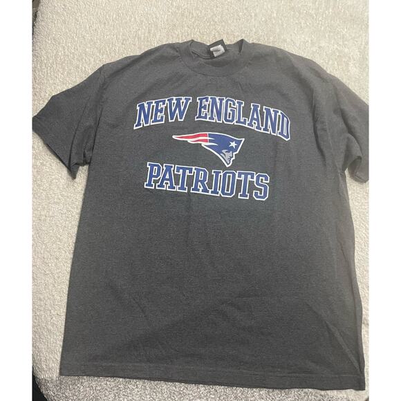 NFL Team Apparel Men's Size XL New England Patriots T-Shirt Heather Charcoal - Picture 1 of 7